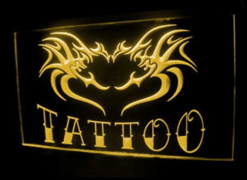Tattoo Flying Dragon LED Neon Sign